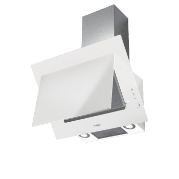 Campana decorativa vertical Teka DVT 68660 TBS (112930040) en Cristal Blanco, de 60cm a 698 m³/h | Función FreshAir | Sistema aspiración "Contour"  | Clase A+ - 9