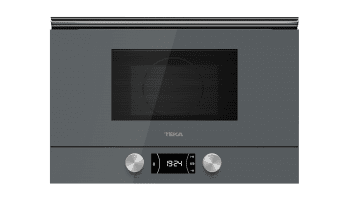 Microondas Teka ML 8220 BIS (112030002) en Cristal Gris, Integrable con base cerámica y 5 niveles de potencia  con Grill a 1200 W - 2