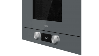 Microondas Teka ML 8220 BIS (112030002) en Cristal Gris, Integrable con base cerámica y 5 niveles de potencia  con Grill a 1200 W - 3