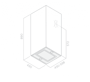 ELICA KUADRA IX/A/60 CAMPANA INOX 60CM 496M3/H - 2