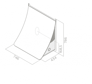ELICA NUAGE DRYWALL/F/75 CAMPANA INOX PANELABLE 75CM 581M3/H - 5