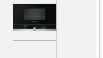 Siemens BE634RGS1 Microondas Inoxidable Cristal Negro 21L iQ700 | Apertura derecha | Promocionado - 2