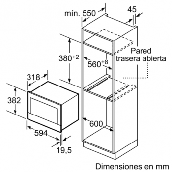 Siemens BE634RGS1 Microondas Inoxidable Cristal Negro 21L iQ700 | Apertura derecha | Promocionado - 5