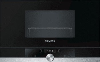 Siemens BE634LGS1 Microondas 38cm | Cristal Negro | Apertura Izquierda | 21L | Promocionado