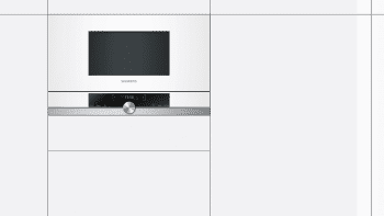 Siemens BF634LGW1 Microondas 38cm Blanco | Apertura Izquierda| 21L | Promocionado - 2