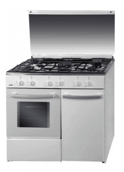 SVAN SVK9551GBB COCINA GAS BUTANO BLANCA CON PORTABOMBONAS