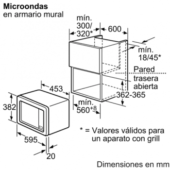 Siemens HF15G561 Microondas Integrable Inoxidable Antihuellas 17L | Función Grill | iQ100 - 7