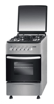 SVAN SVK5500EX COCINA GAS BUTANO INOX 4 FUEGOS HORNO ELECTRICO