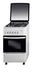 SVAN SVK5500EB COCINA GAS BUTANO BLANCA 4 FUEGOS HORNO ELECTRICO