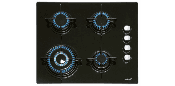 CATA CIB 6031 BK PLACA GAS BUTANO NEGRO CRISTAL 4 FUEGOS