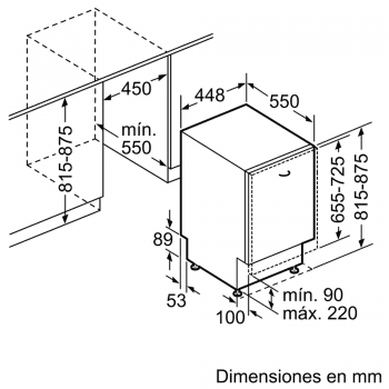 BALAY 3VT304NA LAVAVAJILLAS INTEGRABLE 45CM 9 SERVICIOS 48dB A+ STOCK - 6