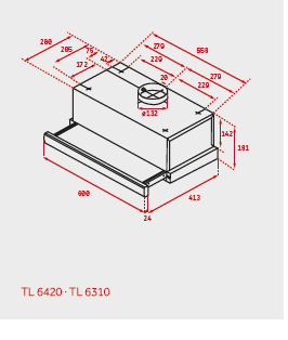 TEKA TL 6420 S CAMPANA EXTRAIBLE INOX 60CM 354M3/H STOCK - 2