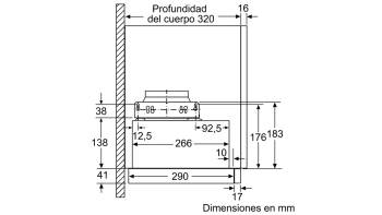 BALAY 3BT849X CAMPANA TELESCOPICA INOX 90CM 400M3/H - 5