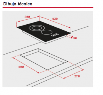 TEKA IRF PRO 3200 INDUCCION 1 ZONA FLEXIBLE BISELADA - 3