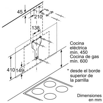 Siemens LC97FVW20 Campana decorativa de pared Cristal Blanco 90cm Home Connect | Promocionada - 8