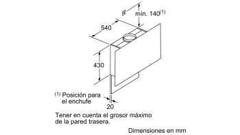 BALAY 3BC497GB CAMPANA VERTICAL CRISTAL BLANCO 90CM 730M3/H SERIE CRISTAL - 6