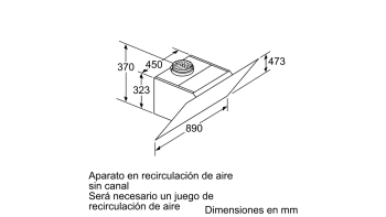 BALAY 3BC598GB CAMPANA INCLINADA CRISTAL BLANCO 90CM 840M3/H SERIE CRISTAL - 7