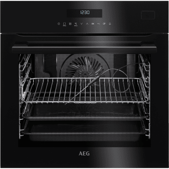 Horno Vapor AEG BSE782320B Cristal Negro | Mastery 180 Funciones l SteamBoost | Sonda térmica | Bandeja XL | A+