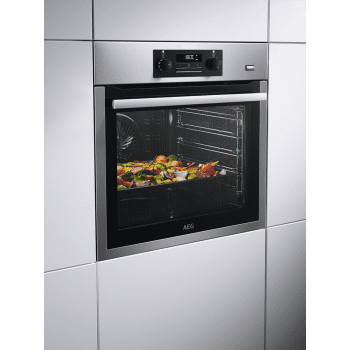 Horno AEG BPS351120M Inox | Antihuellas | Integrable Multifunción | Pirolítico 72 l | SteamBake | Clase A+ - 6