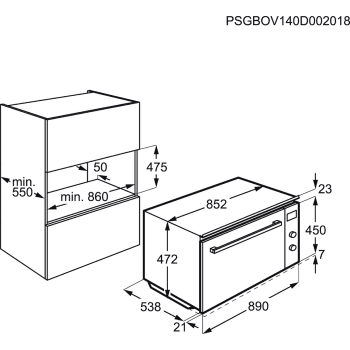 Horno Multifunción AEG KEK442910M Inox 90CM con Sonda Interior + SenseCook | Clase A - 5