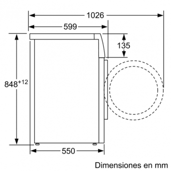 SIEMENS WM14T49XES LAVADORA INOX 8KG 1400RPM A+++ -30% VARIOPERFECT - 4