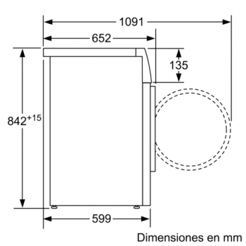 Secadora Siemens WT47G439EE Blanca de 9 Kg con Bomba de Calor | Función Pausa + Carga | Clase A++ | iQ500 - 4