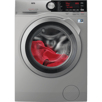 Lavasecadora Acero Inoxidable AEG L8WEC162S Lavado 10kg Función Secado 6kg Bomba de Calor 1600rpm A-40% DualSense | Serie 8000