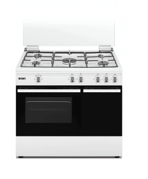 SVAN SVK9560GB1 COCINA GAS BUTANO BLANCA CON PORTABOMBONAS - 