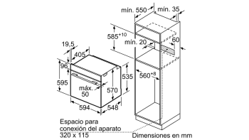 BALAY 3HB5848N0 HORNO CRISTAL NEGRO PIROLITICO ABATIBLE SERIE CRISTAL - 5