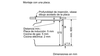 BALAY 3CB5878N0 HORNO CRISTAL NEGRO PIROLITICO 45CM ABATIBLE SERIE CRISTAL - 2