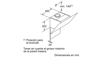 BALAY 3BC587GB CAMPANA INCLINADA CRISTAL BLANCO 80CM 680M3/H SERIE CRISTAL - 6