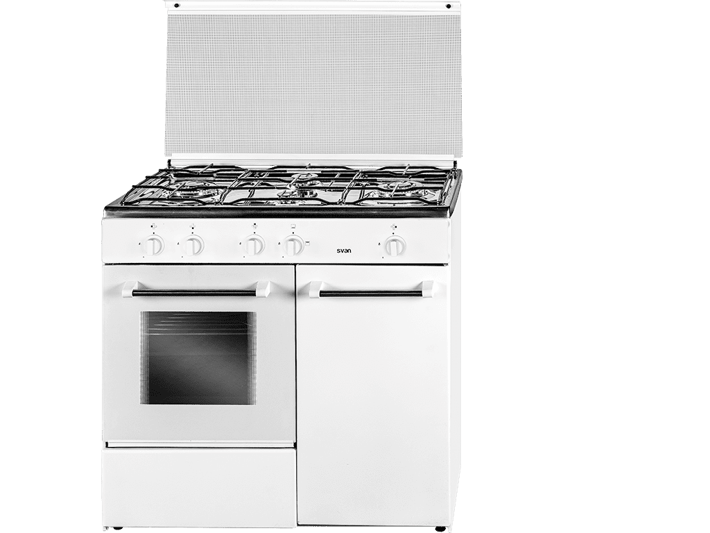 SVAN SVK9440GB COCINA GAS BUTANO BLANCA 4 FUEGOS PORTABOMBONAS - 