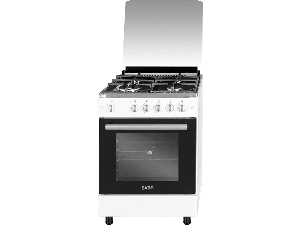 SVAN SVK6603GTB COCINA GAS BUTANO BLANCA 4 FUEGOS - 