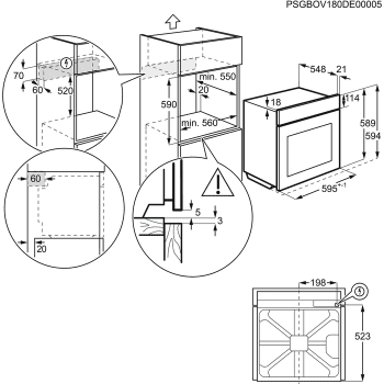Horno de Vapor Pirolítico AEG BSE577321M Inox antihuellas Multifunción 72 l SteamCrisp con Sonda térmica | Clase A+ - 5