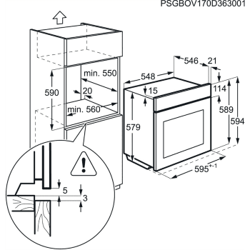 Horno Pirolítico AEG BPE535120M SurroundCook - INOX Antihuellas - Clase A+ - 4