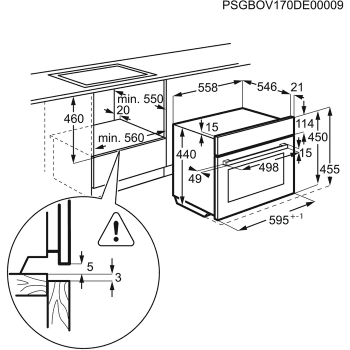 Horno Zanussi ZKC47902XU Inox antihuellas Multifunción de 45cm, 43 l + Microondas 1000 W - 4