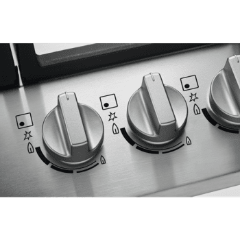 Placa de Gas Zanussi ZGH76524XS Inox de 75 cm con 5 quemadores (1 Wok) Termopar Parrillas de hierro fundido - 4