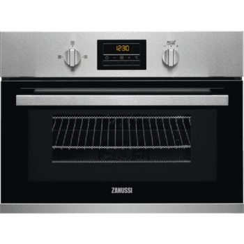 Horno Compacto Zanussi ZKG44500XU Inox antihuellas Multifunción de 45 cm, 46 l + Microondas 1000 W
