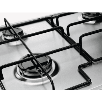 Placa de Gas Zanussi ZGH75524XA Inox de 75 cm con 5 quemadores (1 Wok) Termopar Parrillas esmaltadas - 2