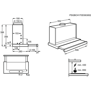 Campana Extraíble Zanussi ZHP62350XA de 60 cm con 3 velocidades a 448 m³/h - 4