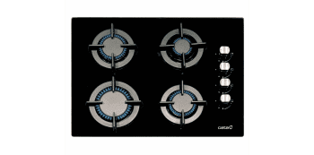 CATA LCI 5004 BK PLACA GAS NEGRO CRISTAL 4 FUEGOS FONDO REDUCIDO