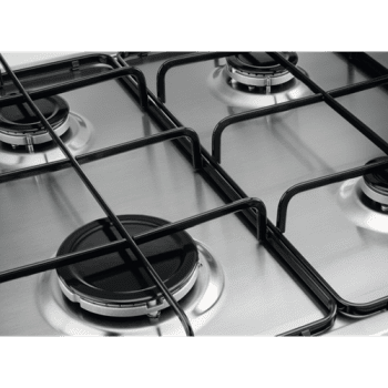 Placa de Gas Zanussi ZGH62424XA Inox de 60 cm con 4 Quemadores (1 Wok) Termopar Parrillas Esmaltadas - 3