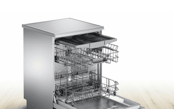 Lavavajillas Bosch SMS25FI07E Inoxidable antihuellas de 60 cm con 14 servicios | Motor EcoSilence clase A++ | Serie 2 - 4