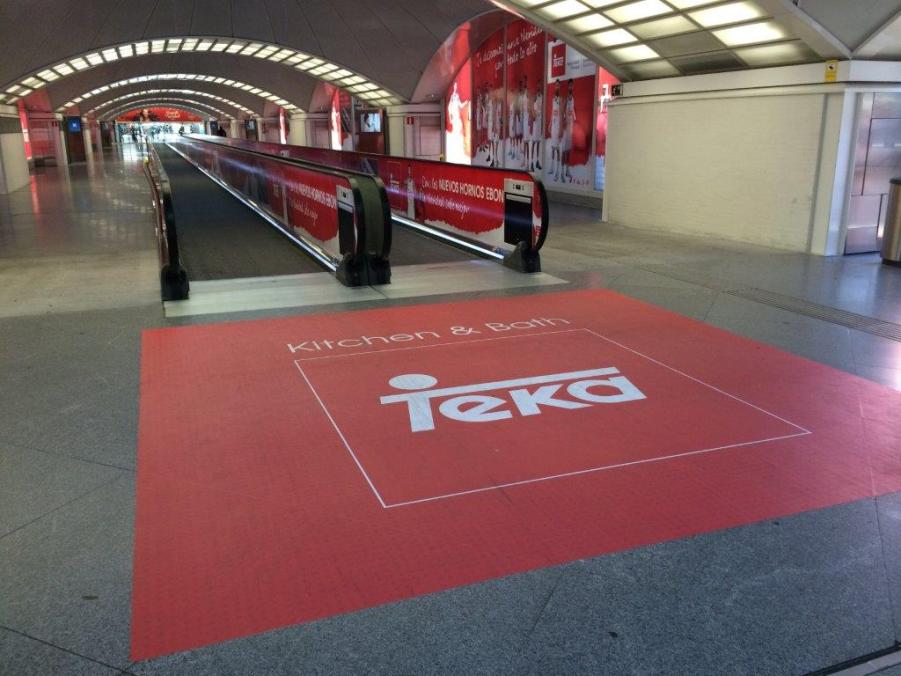 Teka en la estación de Atocha por Navidad