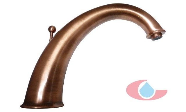 Caño de llenado de bañera cobre