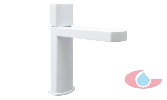 Monomando-lavabo-oval-blanco-mate