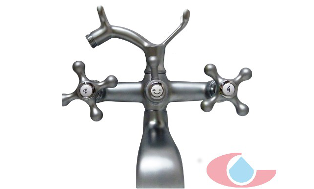 Bateria baño Trento mate-cromo