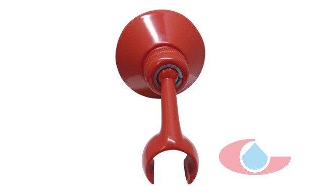 Soporte ducha,rojo
