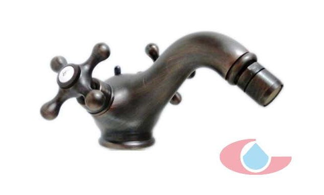 monomando de bide serie lujo , en bronce veneciano