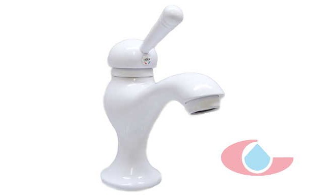 monomando de lavabo lanuza blanco mate